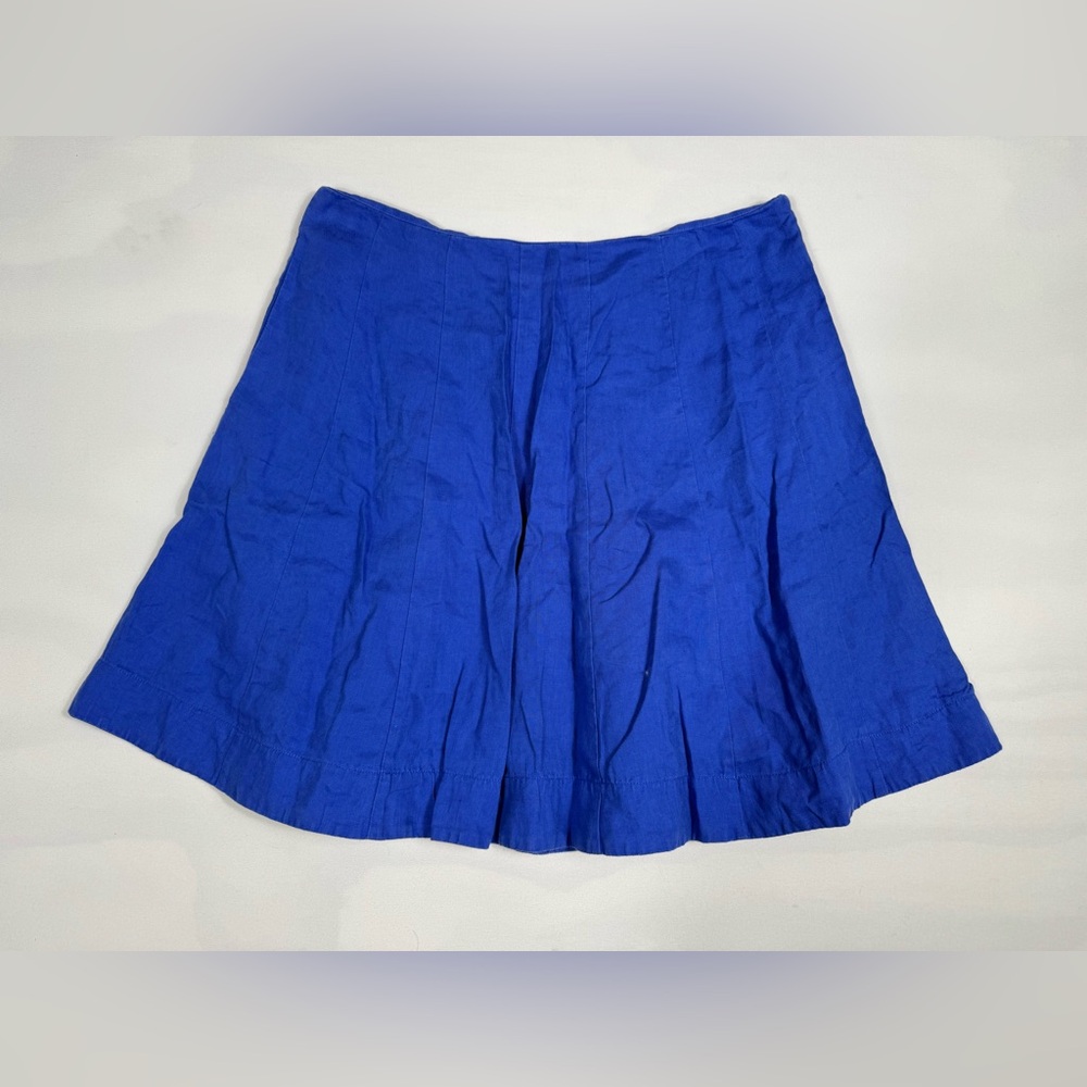 Boden Indigo Blue A-Line Cotton Mini Skirt Women’s US 10R